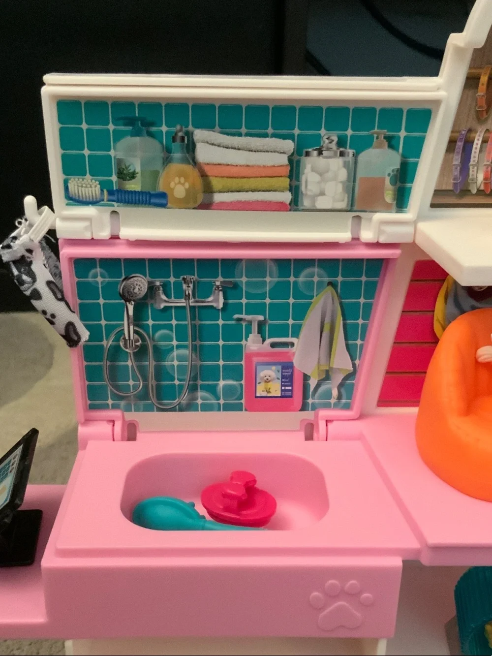 Barbie Pink and Blue Pet Care Playset with Doll and Pets